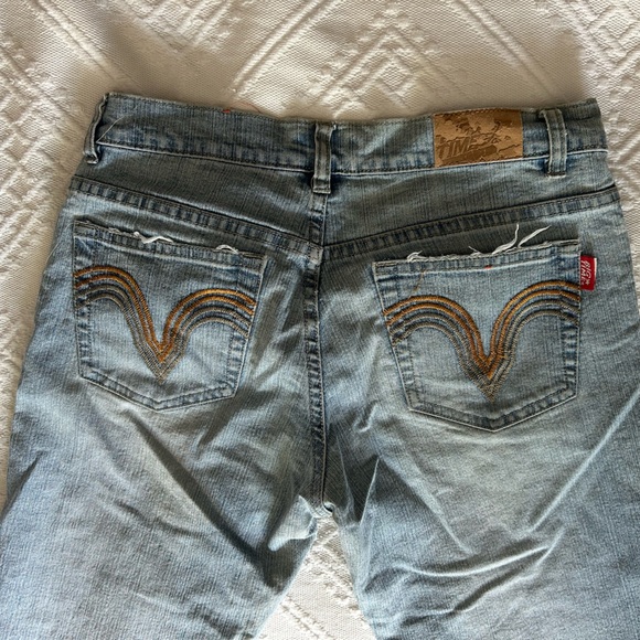 vintage low wasted light blue jeans (boot cut) - Picture 3 of 4